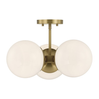 Turin 3-Light Chandelier in Warm Brass by Dann Foley (128|1-6523-3-322)
