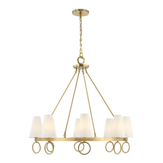 Wilkes 8-Light Chandelier in Warm Brass by Dann Foley (128|1-4702-8-322)