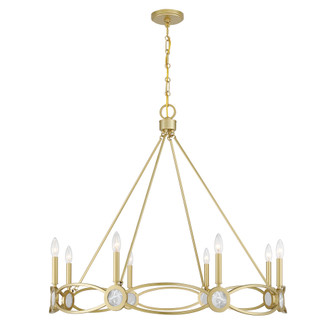Minette 8-Light Chandelier in Spun Gold (128|1-4102-8-328)