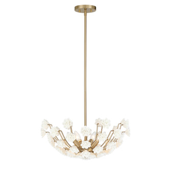Flores 4-Light Chandelier in Noble Brass by Breegan Jane (128|1-2500-4-127)
