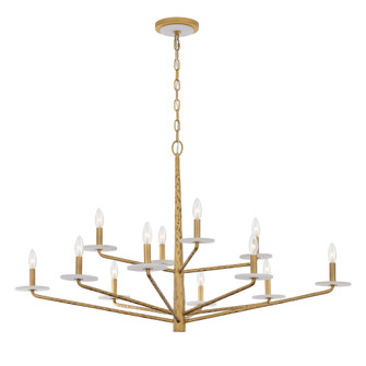 Judi 12-Light Chandelier in Distressed Gold by Breegan Jane (128|1-1966-12-60)