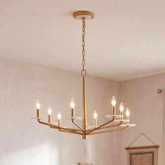 Judi 8-Light Chandelier in Distressed Gold by Breegan Jane (128|1-1965-8-60)