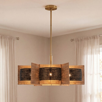 Espacio 6-Light Chandelier in Warm Brass by Breegan Jane (128|1-1466-6-322)