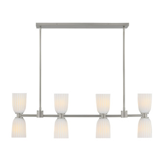 Baldwin 8-Light Linear Chandelier in Satin Nickel (128|1-1249-8-SN)