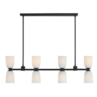 Baldwin 8-Light Linear Chandelier in Matte Black (128|1-1249-8-89)