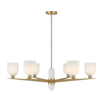 Collier 6-Light Chandelier in Warm Brass (128|1-1125-6-322)