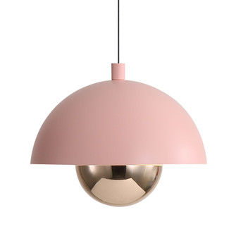 Wry Lighting Vintra Integrated LED Pendant in Dusty Rose (36|1816-1S DRS-CPR)