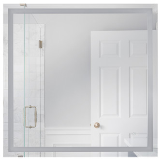 Dwight 36'' x 36'' Square Front/Back Lit LED Mirror, Dimmer, 3000-5000K, in White (20|MIR3610SQ-W3C)