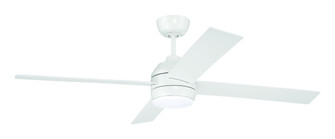 Kelsey 52'' 4-Blade Ceiling Fan in White w/ White Blades; Integrated Light Kit (20|KLS52W4)