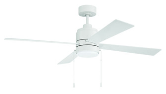 Energy Star McCoy 52'' 4-Blade Ceiling Fan in White w/ White Blades; Integrated Light Kit (20|EMCY52W4-PC)