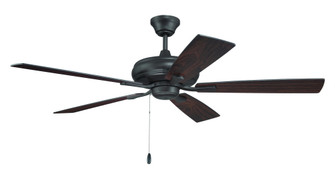 Eos 52'' 5-Blade Ceiling Fan in Classic Bronze w/ Classic Bronze/Walnut Blades (20|ECF52CBZ5-CBZWLN)