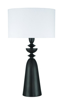 Travis 1 Light Table Lamp in Dark Wood (20|87024DW-T)