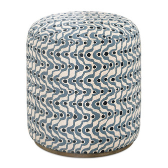 Uttermost Cas Blue Fabric Ottoman (85|53063)