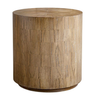 Uttermost Nevis Wood Cylinder Side Table (85|50155)