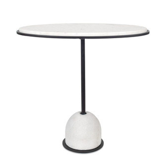Uttermost Morro White Marble Side Table (85|50135)