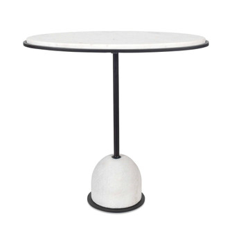 Uttermost Morro White Marble Side Table (85|50135)