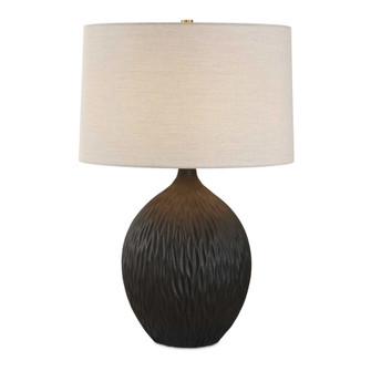 Uttermost Levee Satin Black Table Lamp (85|30652-1)