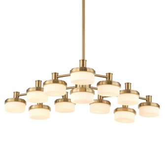 Uttermost Wedge 12 Lt LED Brass Chandelier (85|21408)