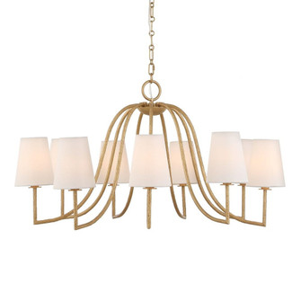 Uttermost Seville 9 Light Gold Chandelier (85|21399)