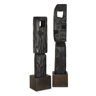 Uttermost Cipher Black Wood Totems Set/2 (85|18282)