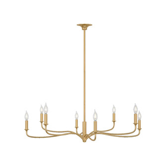 CHATSWORTH 42 8L CHANDELIER GD (7725|AC1218GD)