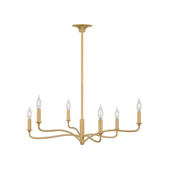 CHATSWORTH 32 6L CHANDELIER GD (7725|AC1226GD)