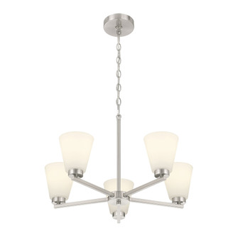 Strayhan 24'' Wide 5-Light Chandelier (670|64105WG-BN)