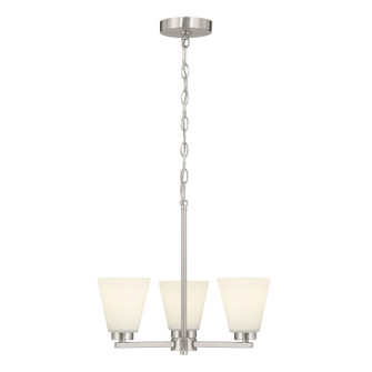 Strayhan 18'' Wide 3-Light Chandelier (670|64103WG-BN)
