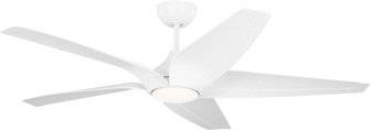 Dellwood Coastal Smart 56 Led Ceiling Fan (38|5DLWCSM56RZWD)