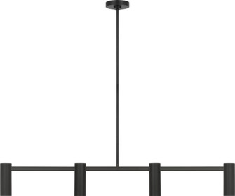 Zentro Four Light Linear Chandelier (38|GLC2074MBK)