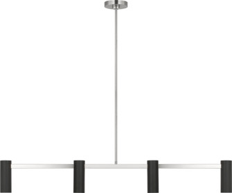 Zentro Four Light Linear Chandelier (38|GLC2074BN)