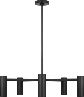 Zentro Five Light Chandelier (38|GLC2055MBK)