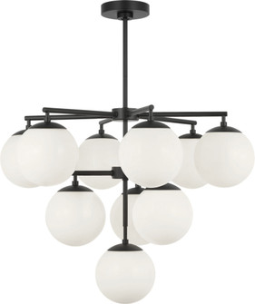 Nube Ten Light Chandelier (38|GLC18010MBK)
