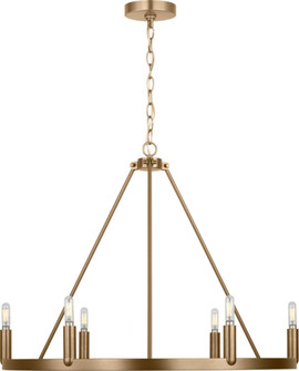 Mirla Six Light Chandelier (38|GLC2016SB)