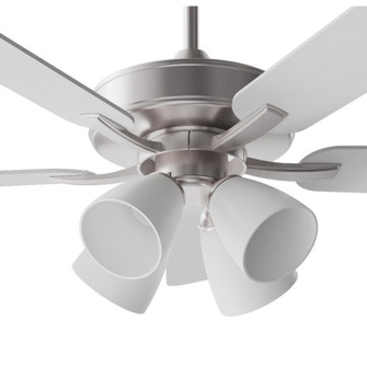 Sandberg 52'' Fan, AC, satin nickel finish, 4 light kit, Pull Chain (1|SBGN525MACSNSL-4LCN)