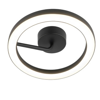 One 18'' LED Flush Mount,120-277V,30W,5 CCT,BK (1|ONEF18LAJUDBK)