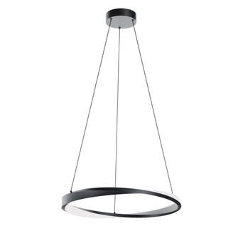 Oberon 24'' LED Pendant 120-277V 20W 5CCT BK (1|OBRP24LAJUDBK)