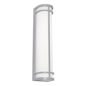 Crain 24'' LED Outdoor Sconce,120-277V,25W,5 CCT,TG,w/,PC (1|CRNW0624LAJUDTG-PC)