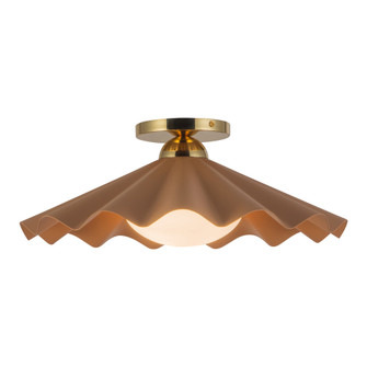 Furrow 16-in Pink Semi-Flush Mount (7713|SF354016PEC)
