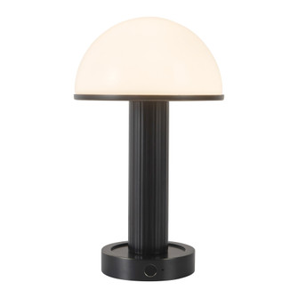 Vienna 9-in Urban Bronze dimmable Damp-Rated Dimmable LED Table Lamp with Domed Glossy Opal Glass (7713|TL308305UBGO)