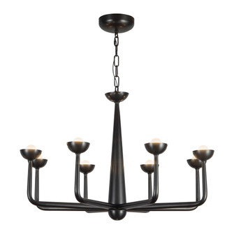 Spade 30-in Urban Bronze Dimmable LED Chandelier (7713|CH313830UB)