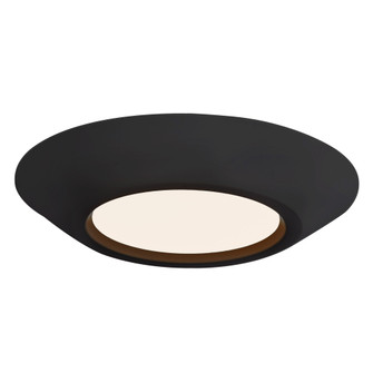 Weylo 5-in Black dimmable LED Flush Mount (461|FM5-051-BK)
