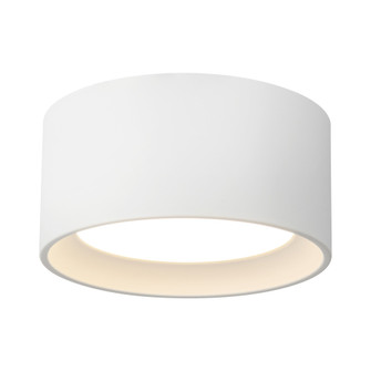 Uma 7-in White dimmable LED Semi-Flush Mount (461|SF0702807WH)