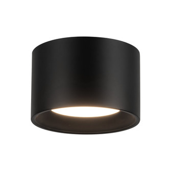 Uma 6-in Black dimmable LED Semi-Flush Mount (461|SF0702805BK)