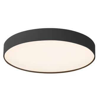 Rynn 7-in Black Dimmable LED Flush Mount (461|FM7-286B-BK)