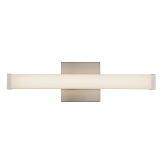 Geri 18-in Brushed Nickel Damp-Rated Dimmable LED Wall/Vanity Light (461|WS18-014-BN)