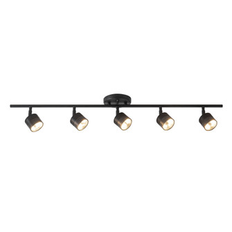 Denson 36-in Black 5 Head Dimmable LED adjustable Spotlight Track Lights (461|TR0710036BK)