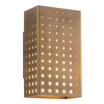 Astoria 9-in Vintage Brass Damp-Rated Dimmable LED Wall Sconce (461|WS70809-VB)