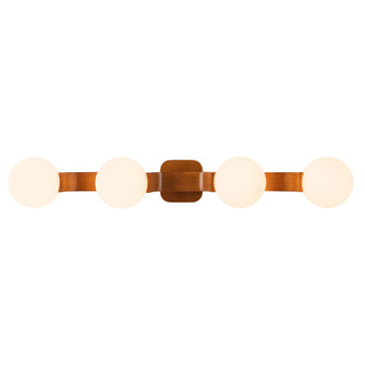 Briar 34-in Brown Teak Bathroom Damp-Rated Vanity Light (461|VL11534-TK)
