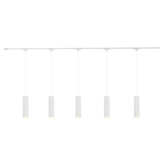 Remuda 81-in White dimmable LED Trilo Ceiling Kit (461|TR5C-P71602-WH)